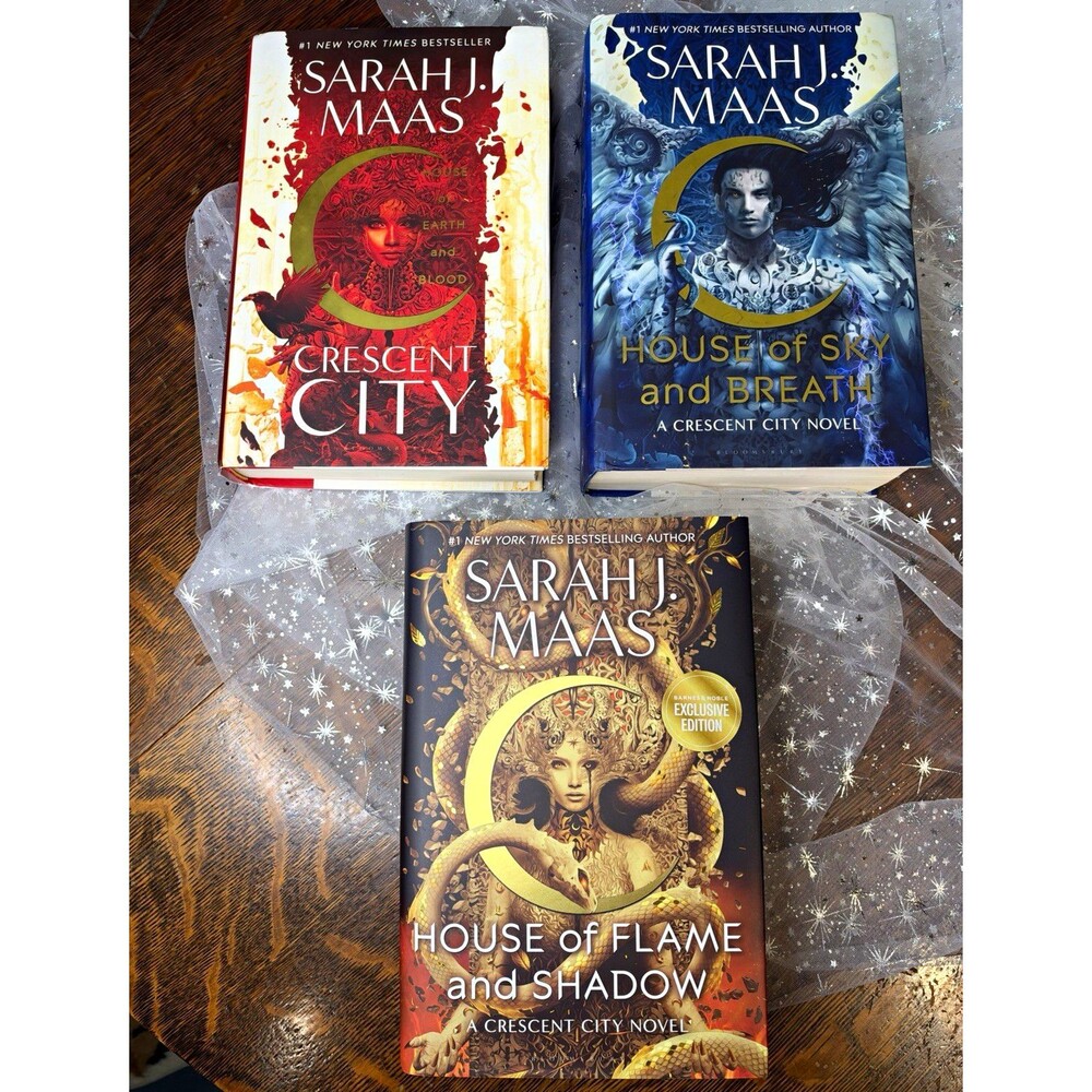 Sarah J. Maas Crescent City Hardcover B&N Exclusive Edition Digital Signed Set